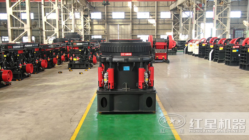 300型圓錐破碎機型號及參數(shù)，一小時能生產(chǎn)多少噸石子？